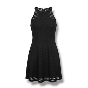 Mossimo women's black eyelet lined sleeveless A-line skater dress - xs​